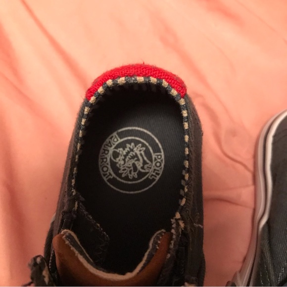 Poll Parrot Ahoy Toddler Aloha Nautical Theme Canvas Shoes Lace & Zip Navy sz 4M - Picture 4 of 16